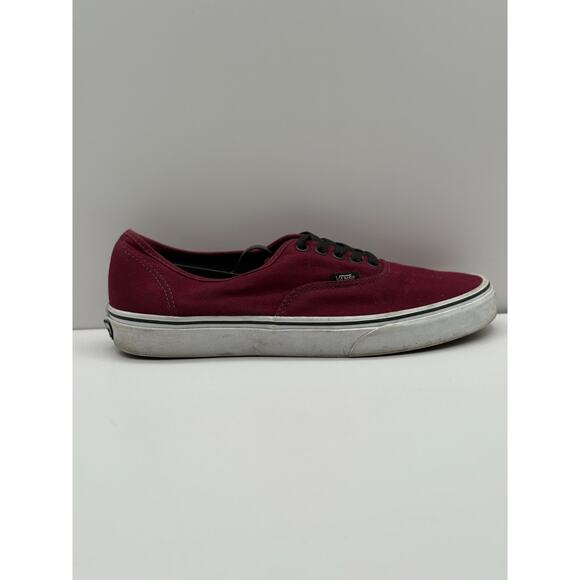 Size 10.5 - VANS Off The‎ Wall Red Low Top Canvas Athletic Sneaker TB4R - Picture 1 of 10